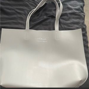 NWOT Christian Siriano Intimate Silhouette Gray Leather tote